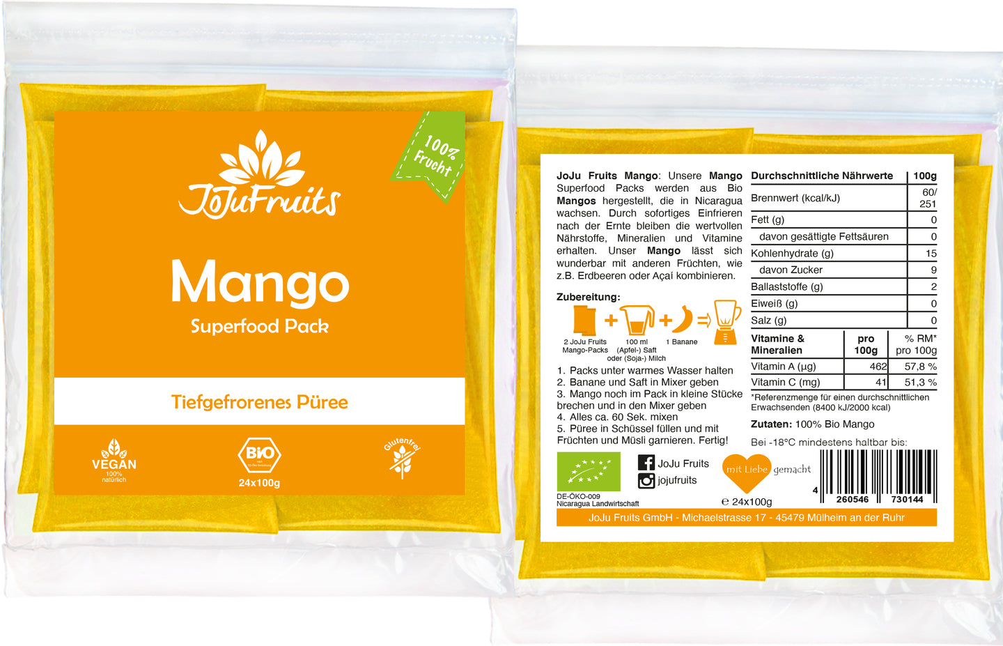 Bio Mango Fruchtpüree